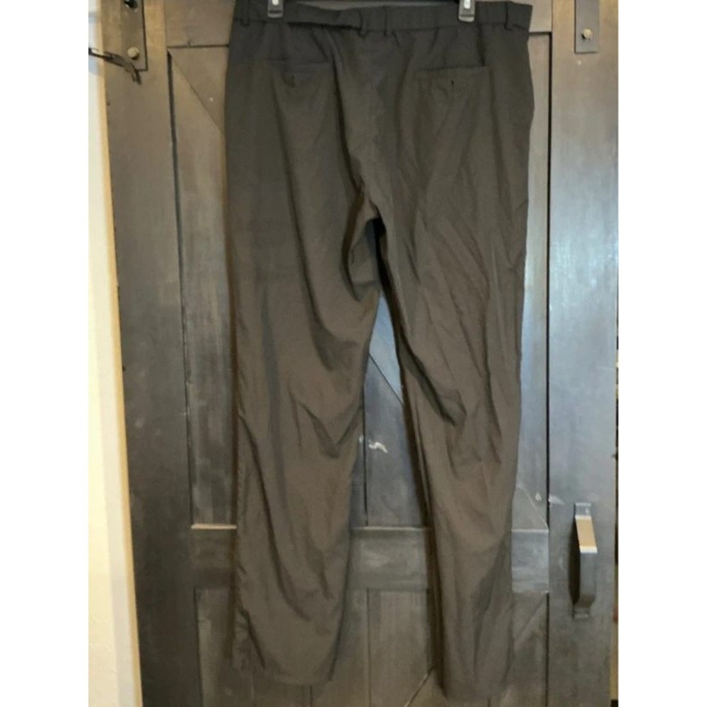 Letaotao Mens Performance Dress Pants Black 40W 36L Stretch Flat Front Trousers - Picture 2 of 4